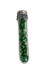 DAD021 - Resin Dice Set (7pcs) - Green